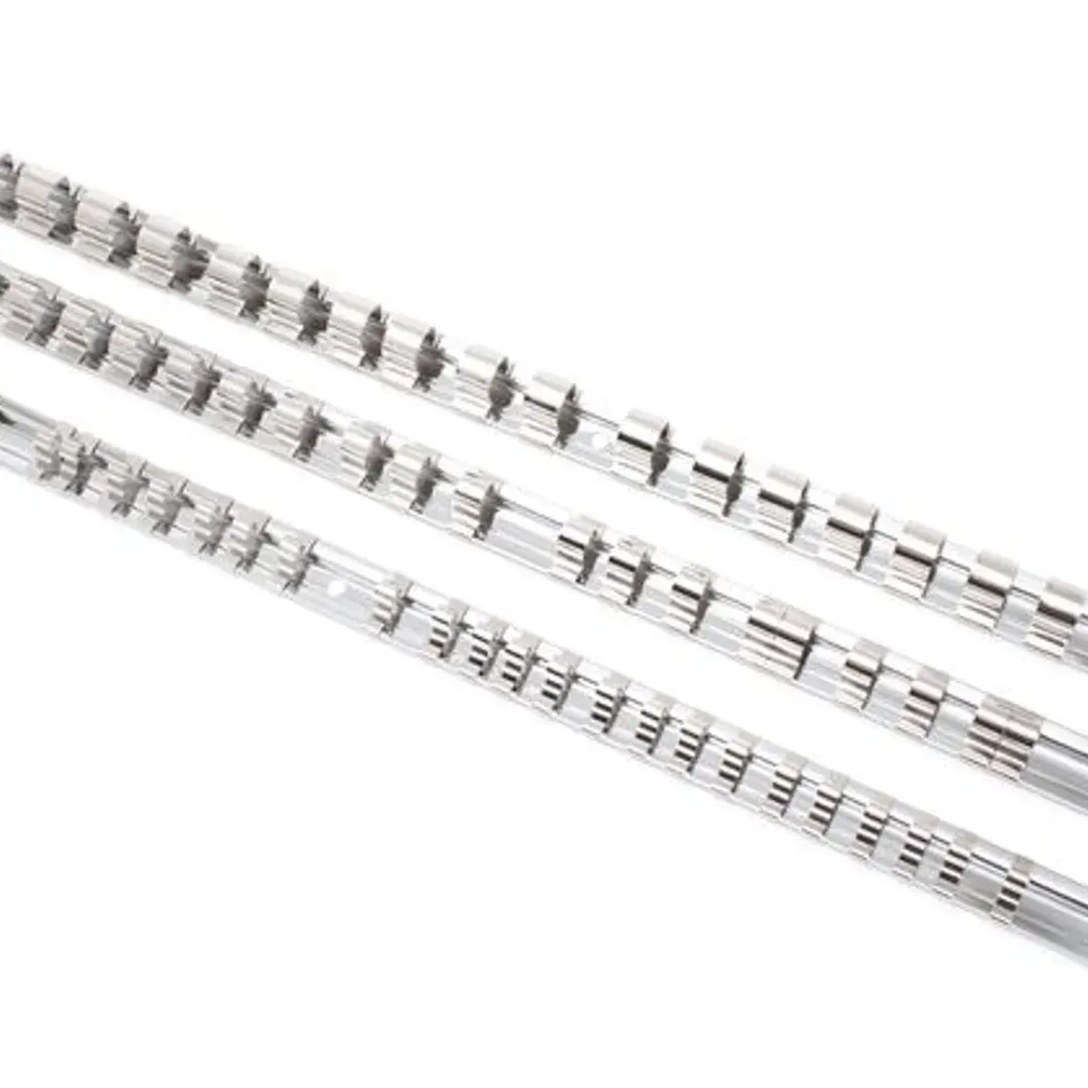 Планка-держатель для 12 головок 1/4'' (L-200мм) RockForce##Rock FORCE RF-819212