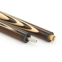 Кий для русского бильярда 2-pc "Классика" (коричневый граб, граб) 13 запилов