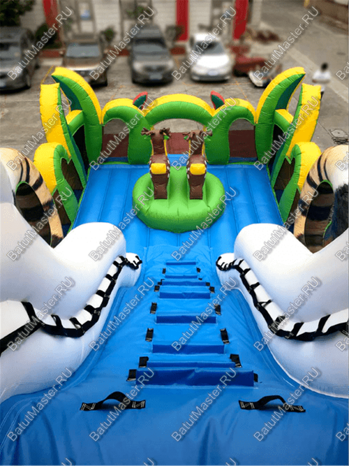 Надувная горка "Большой тигр", 10*6.5*8.5 м
