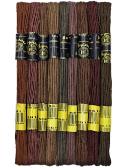 Наборы ниток мулине для вышивания ПНК Киров 9 шт.