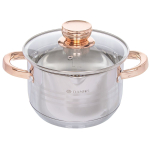 Кастрюля нерж, 3 л, с крыш, Daniks, Вена, SD-Т87-18, индукц