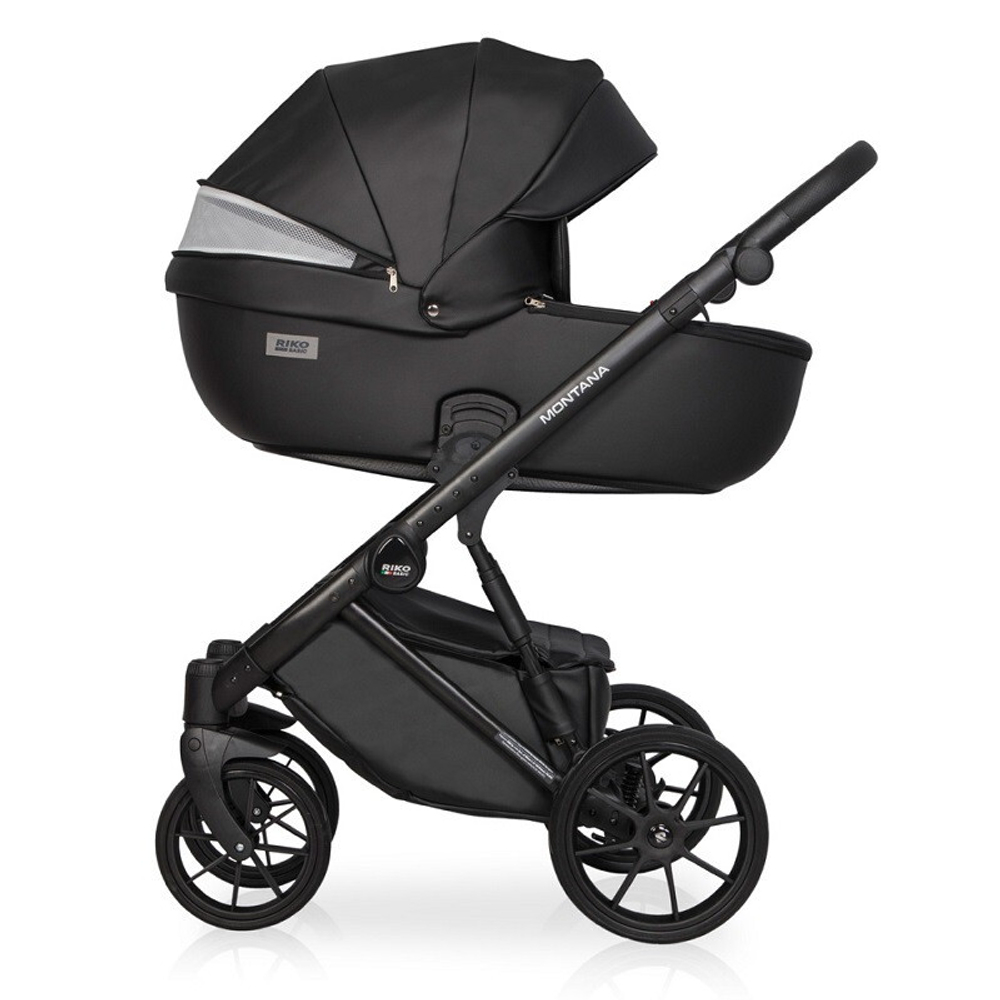 Детская коляска Riko Basic Montana Ecco 3 в 1 12 Black