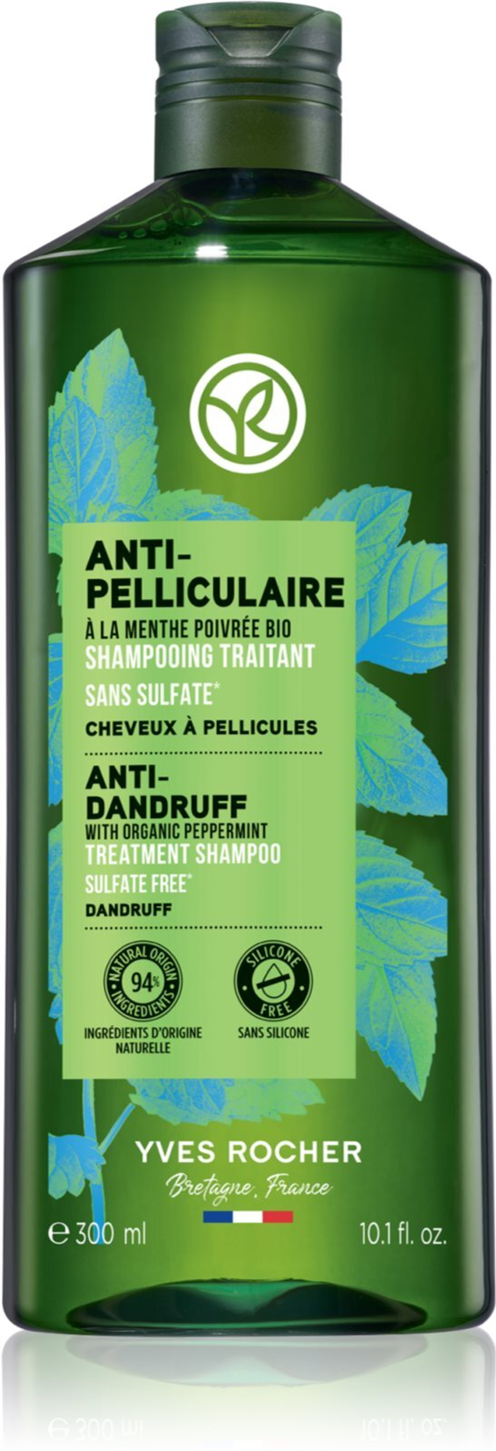 Yves Rocher ANTI-PELLICULAIRE - шампунь против перхоти /   300  ml  / GTIN 3660005684048