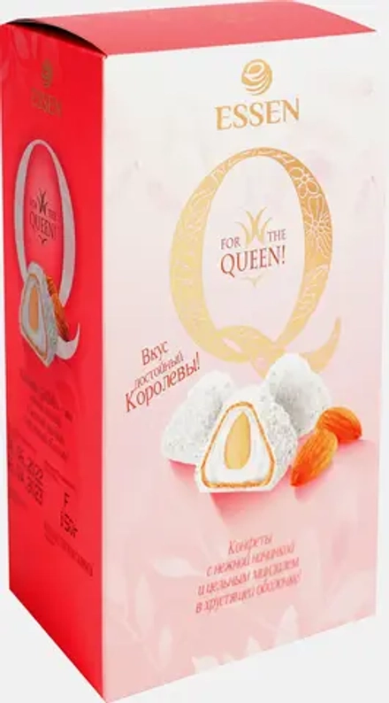 Конфеты Q Сливочная начинка миндаль и кокос 150г