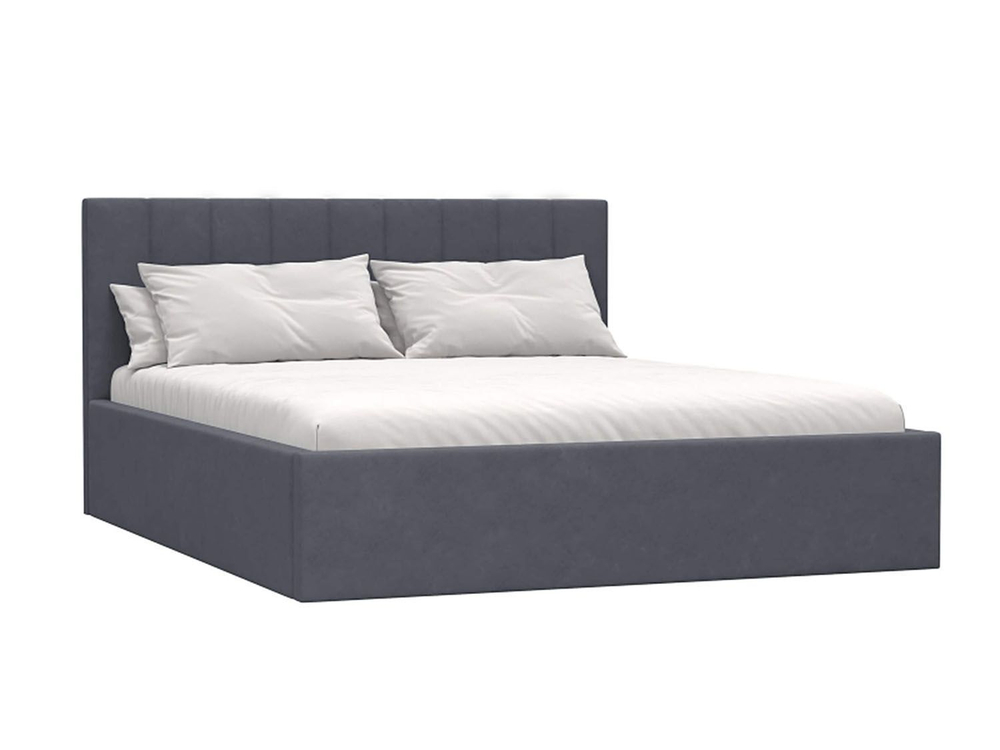 Кровать Юнона М 1600 велюр киото уголь