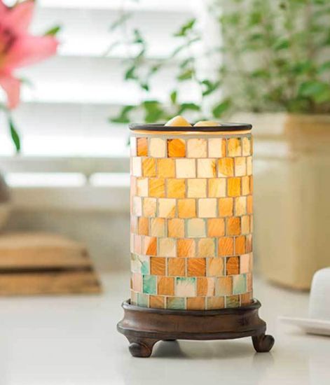 Аромасветильник настольный Морское свечение стекло, Candle Warmers