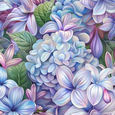 Цветущая сирень