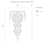 Вставка к молдингу NPU-383