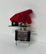 12V - 20A / Тумблер зажигания с крышкой, выключатель 12 вольт, 20 ампер. красный, TG (1 шт.)