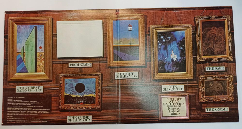 Винтажная виниловая пластинка LP Emerson, Lake and Palmer Pictures At An Exhibition (Japan 1972) (No Obi)