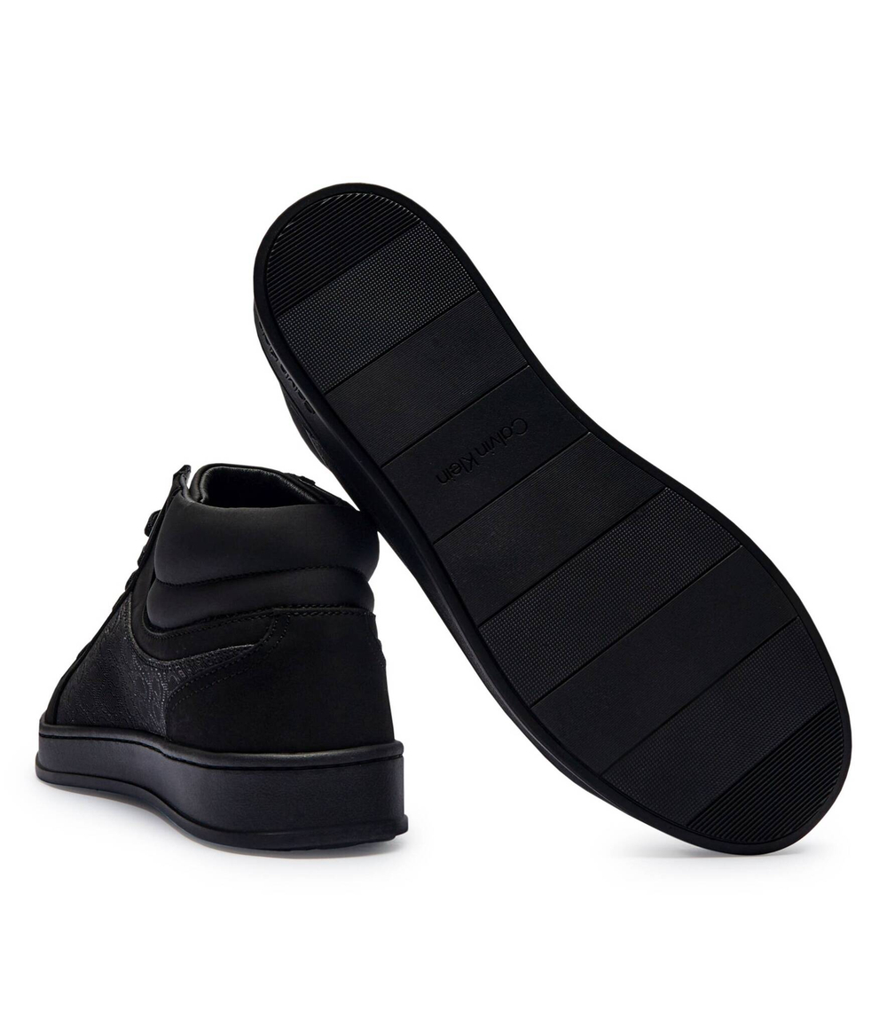 Кожаные кроссовки Calvin Klein - черный(HM0HM01769)