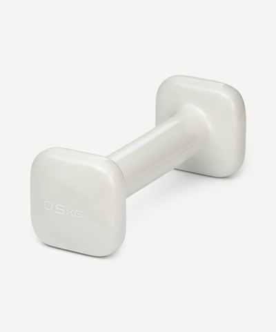 Гантель виниловая DB-106 0,5 кг, светло-серый