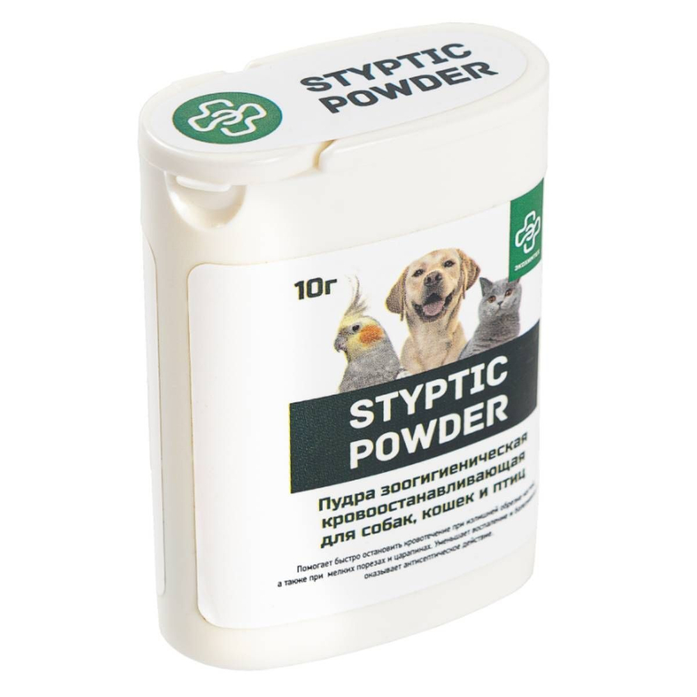 STYPTIC POWDER пудра кровоостанавливающая для собак, кошек и птиц, 10 г