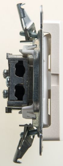 Розетка телевизионная проходная TV 1-м СП Glossa 4дБ механизм перламутр SE GSL000692