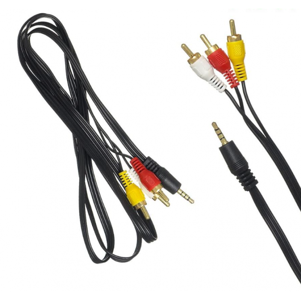 Кабель соединительный AUX на 3RCA AV23 1.5м