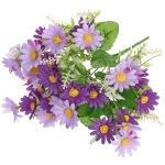 Искусственные цветы «Ромашки» 29см 28 цветков сиреневые