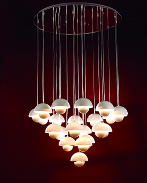 Люстра Flowerpot 12 by Verner Panton