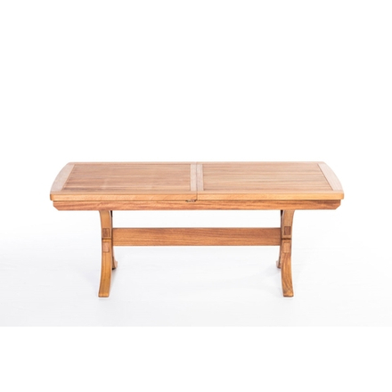 LOTUS 180 Стол обеденный деревянный раздвижной (180+50), массив ироко