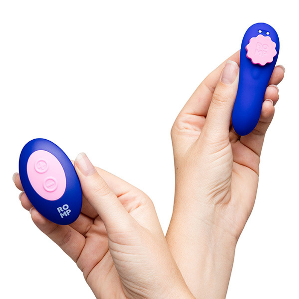 Клиторальный вибратор 8,7см в трусики с пультом ДУ Romp Party Wearable Panty Vibrator RPTY1SG4