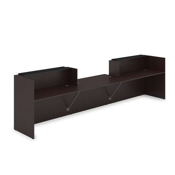 1КРС-КЛ.009 Комплект Ресепшн с фартуком HPL (4232*901*1149) (без подсветки)