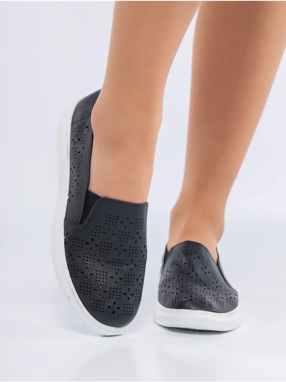 Мокасины летние с перфорацией