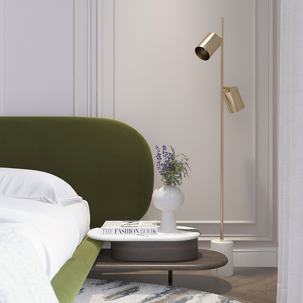 Торшер irjo, 149,5 см, золотистый