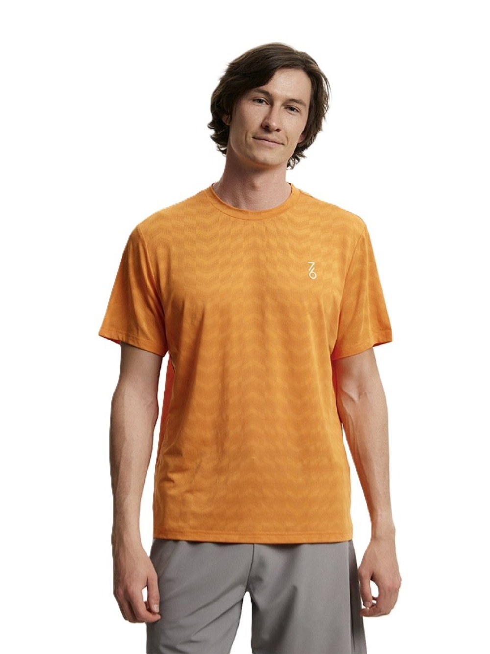 ОДЕЖДА ДЛЯ ТЕННИСА Мужская, Футболка SEVENSIX 7/6 LODDY T-SHIRT 2.0 BRIGHT ORANGE .