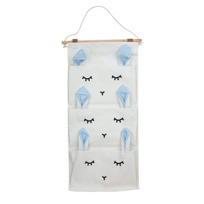 Подвесной органайзер "Кролик" Д300 Ш640 небесно-голубой