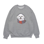 Свитшот "Бишон любит тебя больше себя"