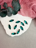 Наветт Navette 15*7 мм, Blue zircon