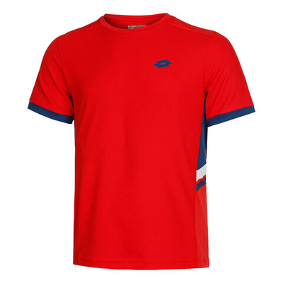 Мужское теннисное поло Lotto Squadra III T-Shirt Men - Red