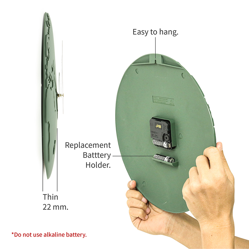 Часы настенные world wide waste, темно-синие