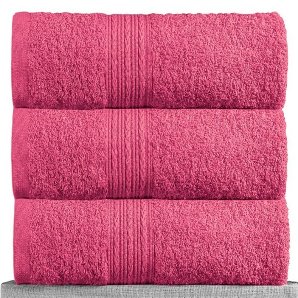 Полотенце махровое "АВТ. МАЛИНОВОЕ" BAYRAMALY, 100% хлопок, Туркмения.