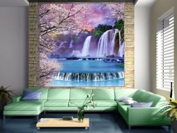 Фотообои Vostorg № 137 Хрустальные водопады 196х201см