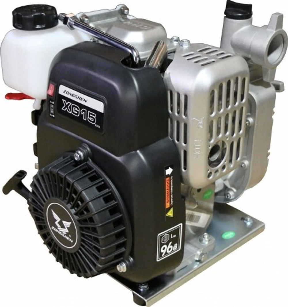 Мотопомпа бензиновая ZONGSHEN XG 15 для слабозагрязненной воды 1T90SXG15