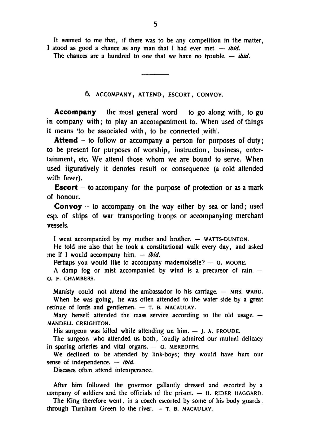 English synonyms | Günther J. H.