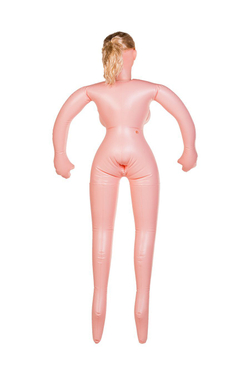 Кукла надувная Eleanor с реалистичной головой, блондинка, TOYFA Dolls-X, с двумя отверстиями, кибе