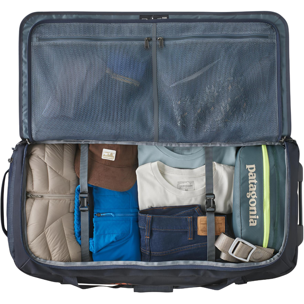 Patagonia Recycled Polyester Trolley Bag 28 Inch Unisex Dark Flame Blue & Red