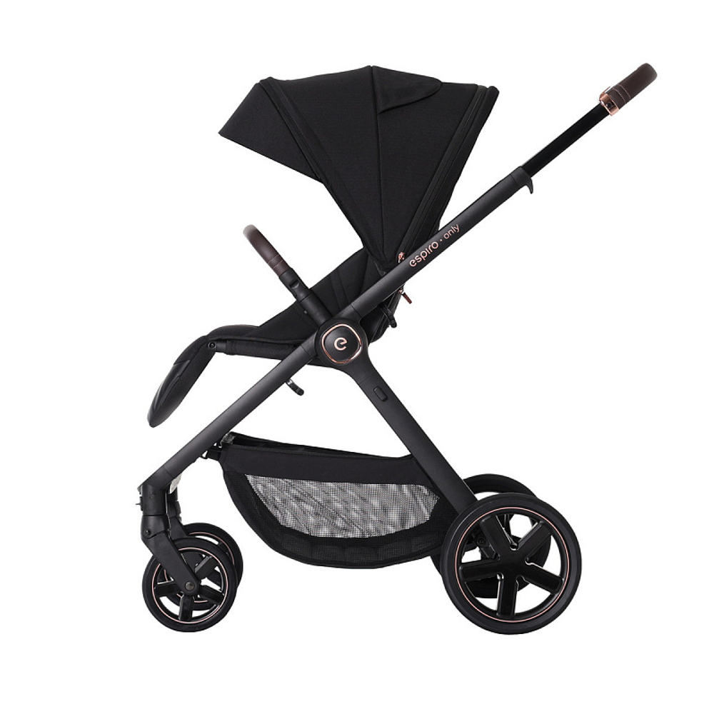 Детская коляска Espiro Only 3 в 1 2025 410 stylish black/Чёрный (Black 110)