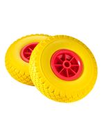 Колесо с цельнолитой полиуретановой шиной, 2шт, d 260мм, ось 20мм