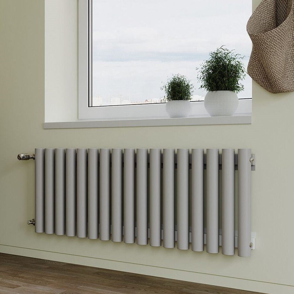Радиатор трубчатый Guardo Torre 6D-600-17 BK-VER R7040(M) серый матовый