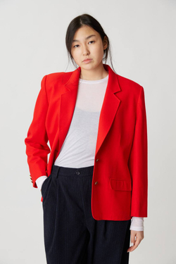 Винтажный красный жакет