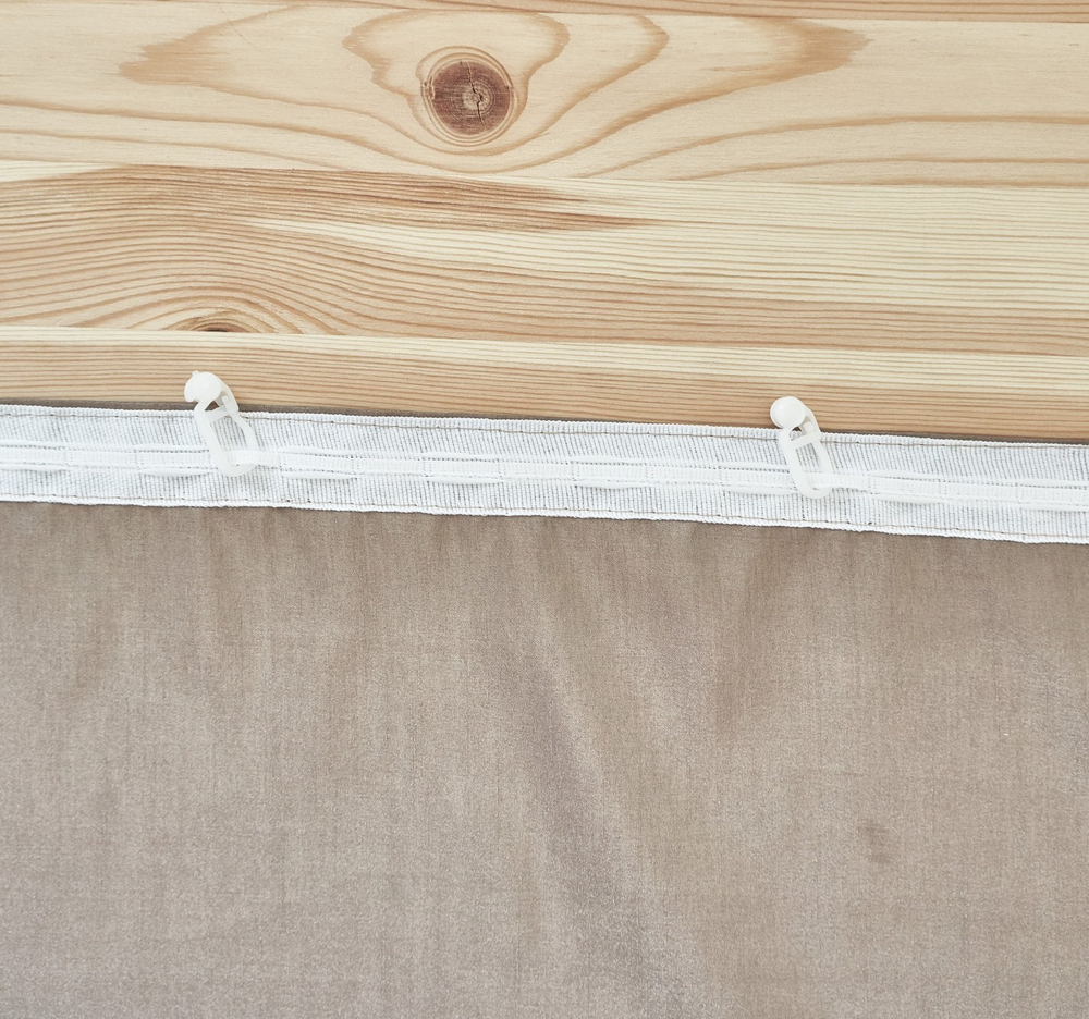 Штора портьерная Бамбук 135х260 см 1 шт жаккард, пэ 100% (коричневый)