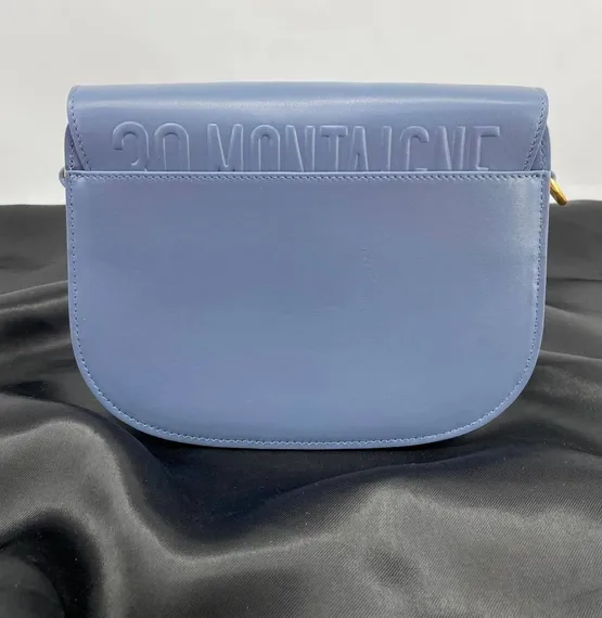 Сумка Dior Bobby, модель среднего формата синий
