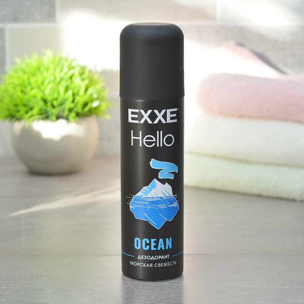 Дезодорант аэрозоль мужской 150мл OCEAN EXXE Hello