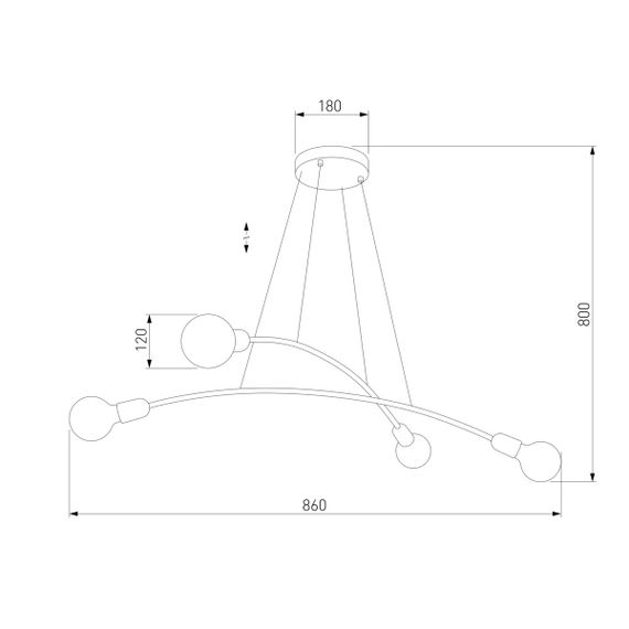 Подвесная люстра TK Lighting 2727 Helix Gold