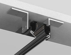 Ambrella Шинопровод для монтажа в натяжной ПВХ потолок системы крепления гарпун 3м Magnetic Standard 48V 20mm Track System GL3349