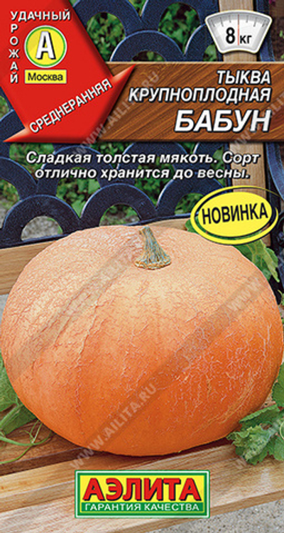 Тыква крупноплодная Бабун 1 гр (Аэлита)