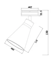 Встраиваемый светильник Technical C060CL-01W