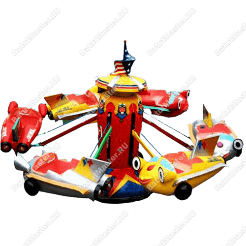 Карусель с подъёмом «Самолетики», 6×6×3 м